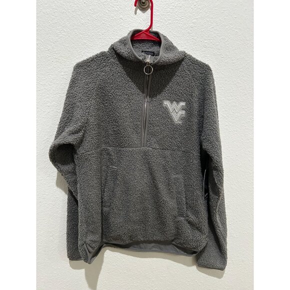 NEW Colosseum Womens S WV Gray Sherpa Fleece 1/4 Zip Pullover MSRP $64.99 - Picture 1 of 5